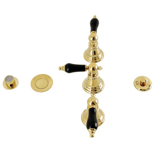 ThreeHandle Bidet Faucet, Polished Brass